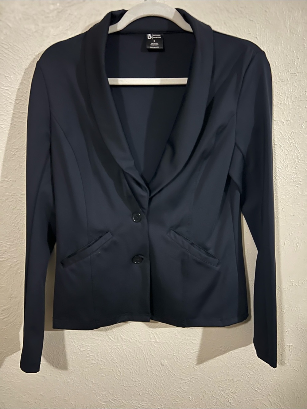 Women’s BuffBunny Collection Black Shawl Collar Women's Blazer Jacket size Small